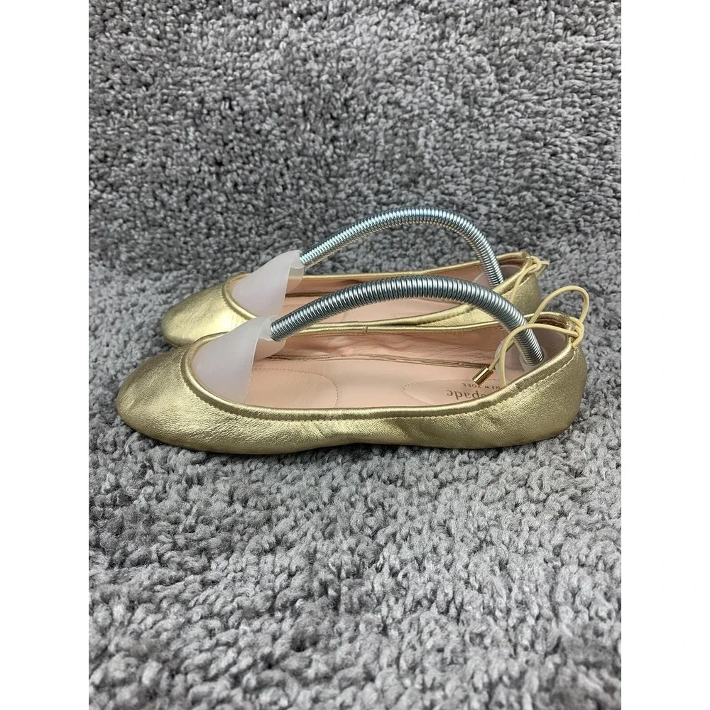 KATE SPADE Foldable Ballet Flats Leather size 6